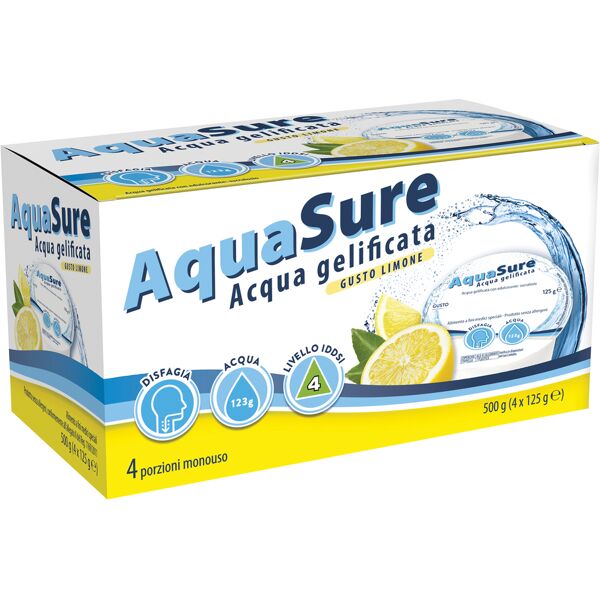 boschetti alimentare spa aquasure acqua gelificata limone edulcorata multipack 4 pezzi da 125 g