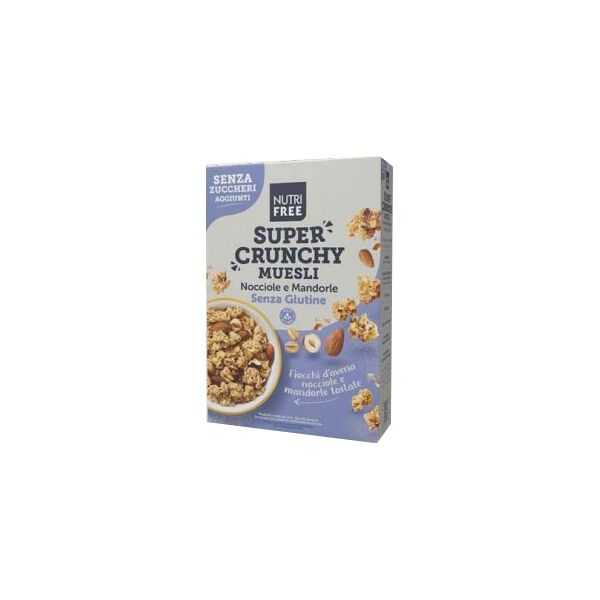 nutrifree super crunchy muesli nocciole e mandorle senza zuccheri aggiunti 300 g