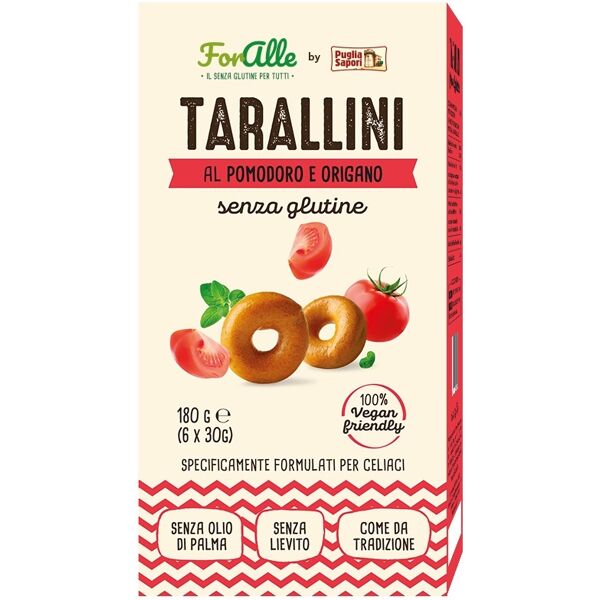 foralle tarallini pomodoro e origano 6 bustine x 30 g