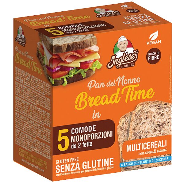 gaia srl inglese bread time multicereali 2 pezzi da 125 g