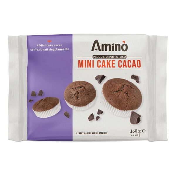 nove alpi srl amino mini cake cacao 4 pezzi da 40 g