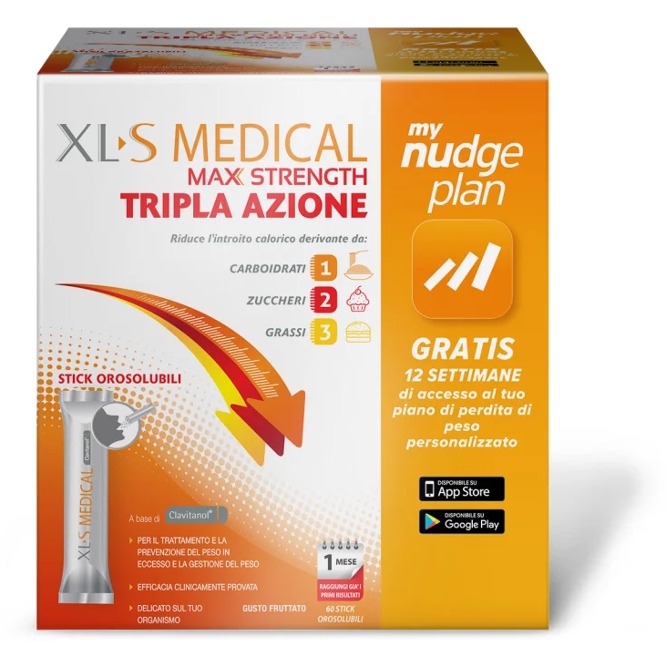 xls medical max strenght xls medical max strength integratore dietetico 60 stick orosolubili