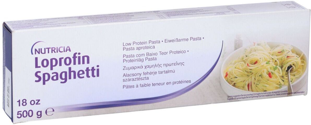 loprofin pasta spaghetti a ridotto contenuto proteico 500g