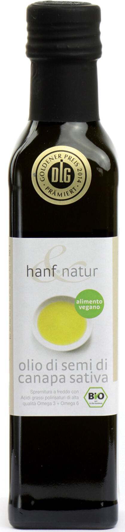 erbavoglio hanf&natur canapa olio di semi bio 250 ml