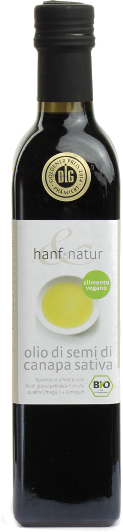 erbavoglio hanf&natur canapa olio di semi bio 500 ml