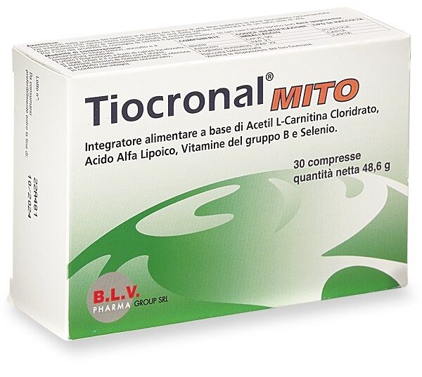 b.l.v. pharma group srl tiocronal mito 30 compresse