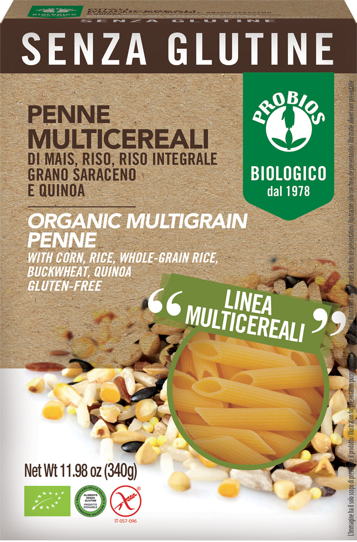 probios vari probios penne m-cereali 340g