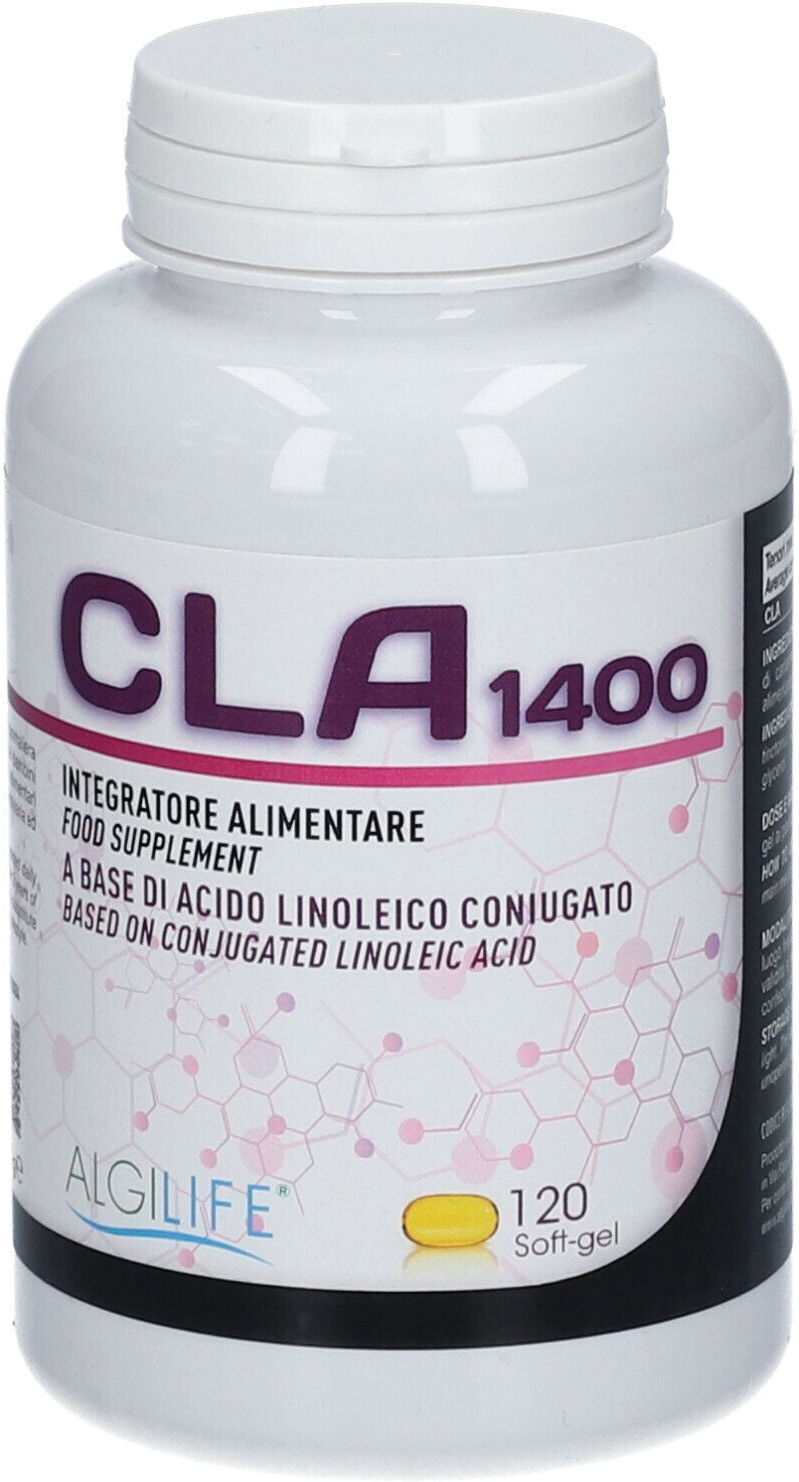 algilife srls cla 1400 acido linoleico coniugato 120 soft gel