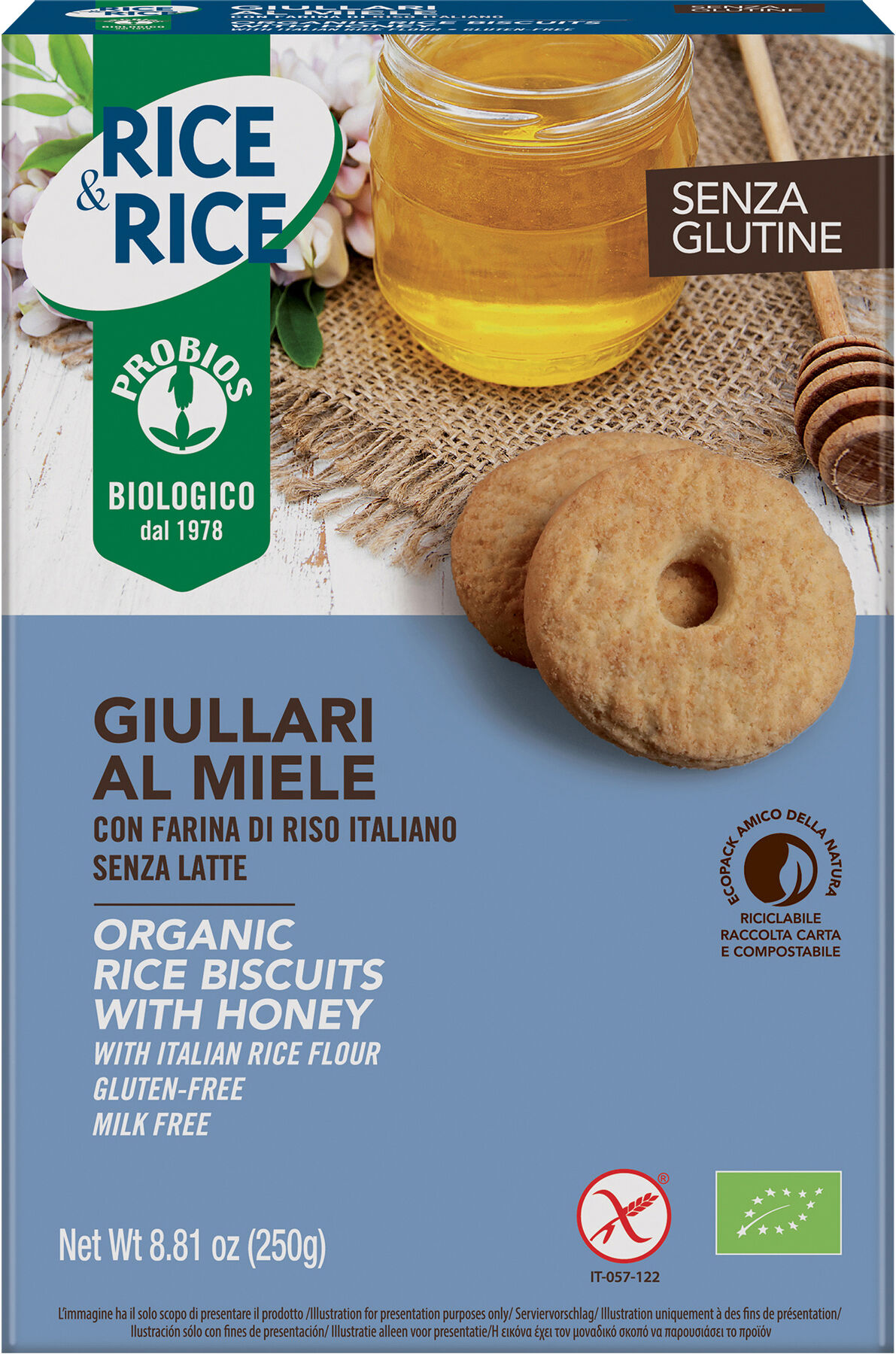 probios biscotti giullari miele 250 g