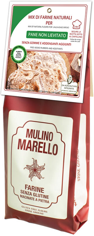 azienda agr. mulino marello mix farine naturali pane non lievitato 500 g