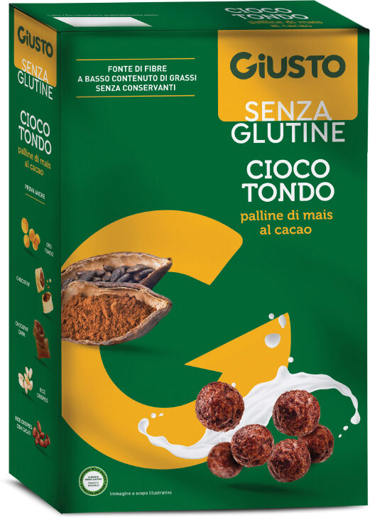 giusto senza glutine cioco tondo mais 250 g