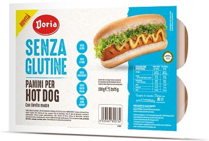 doria panini per hot dog hb 2 pezzi da 75 g