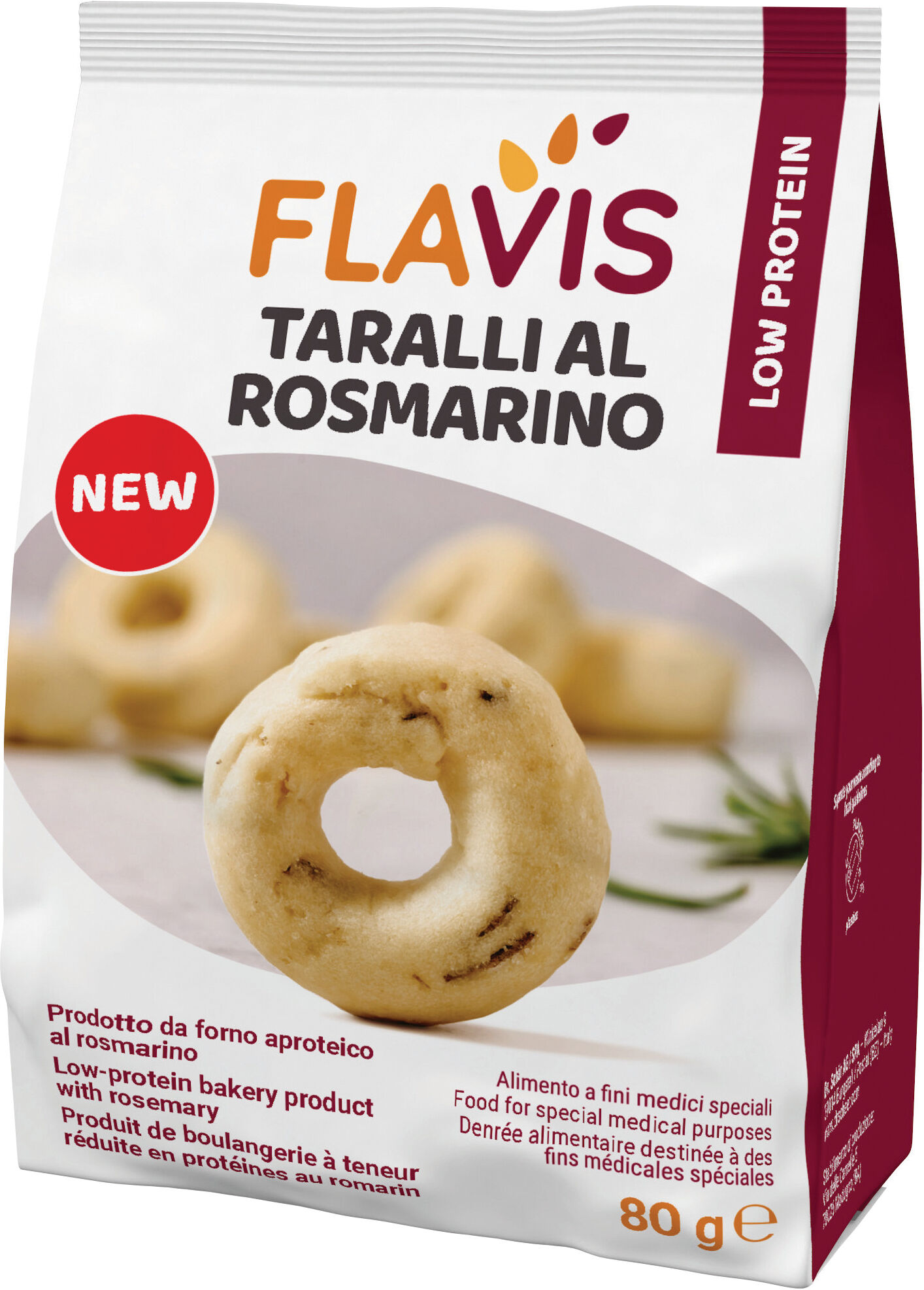 dr.schar spa flavis taralli rosmarino 80 g