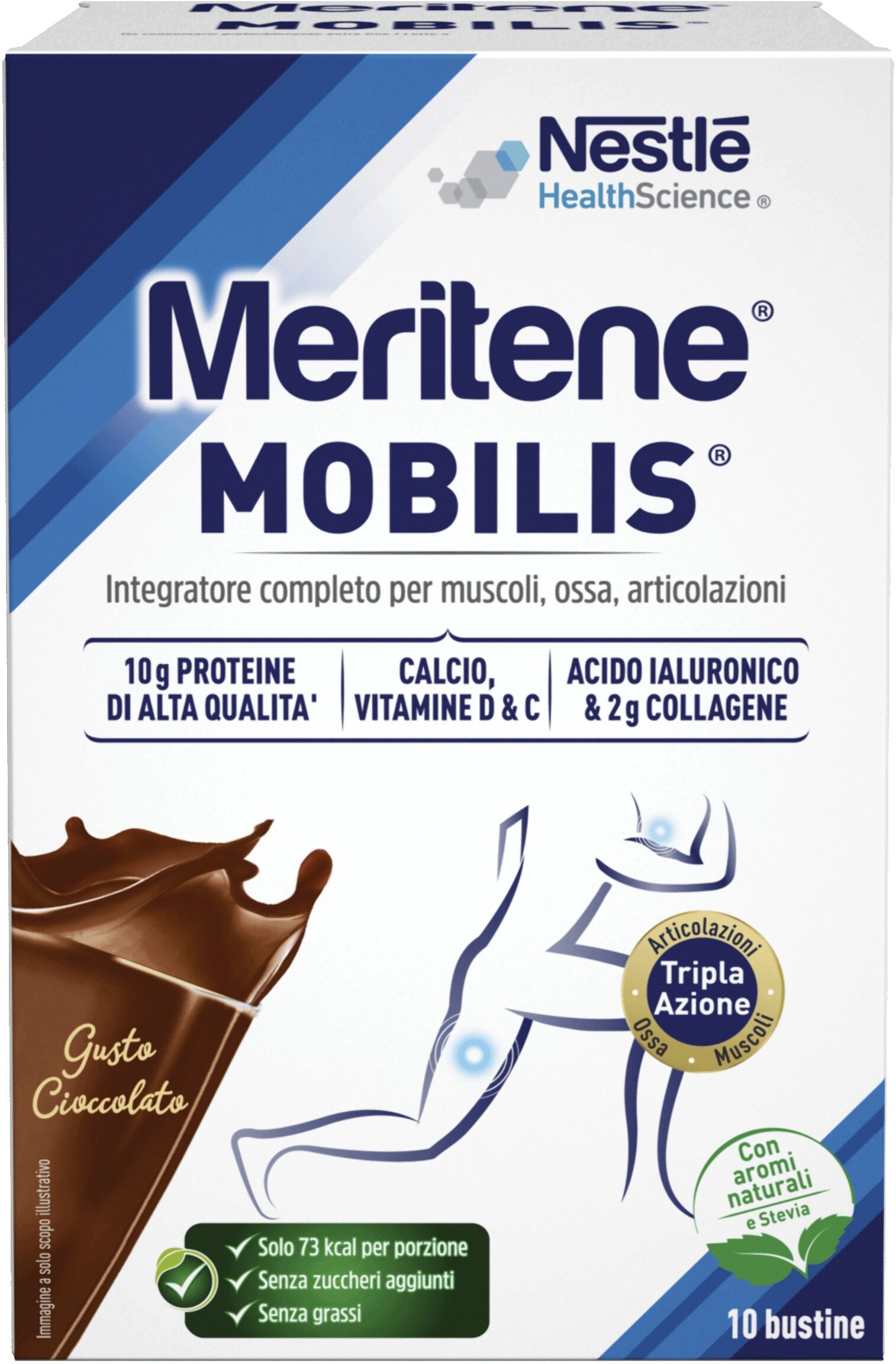 nestle' it.spa(healthcare nu.) meritene mobilis chocolate 10 bustine