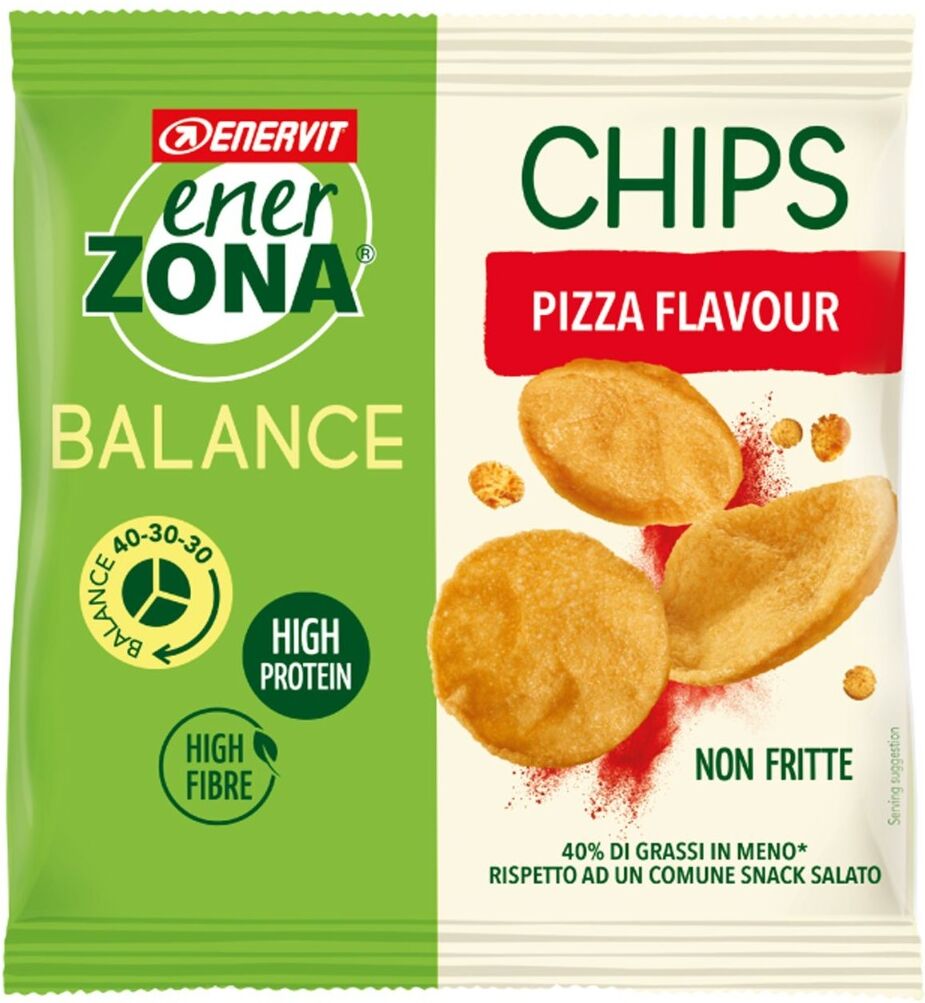 enervit enerzona chips 40-30-30 snack di soia gusto pizza 1 mini-pack