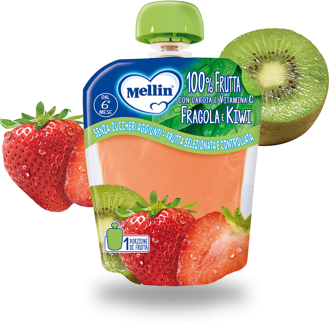 MELLIN pouch fragola-kiwi 90g