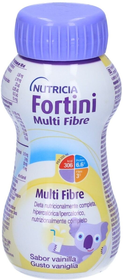 nutricia Fortini Multi Fibre Integratore Nutrizionale Gusto Vaniglia 200 ml