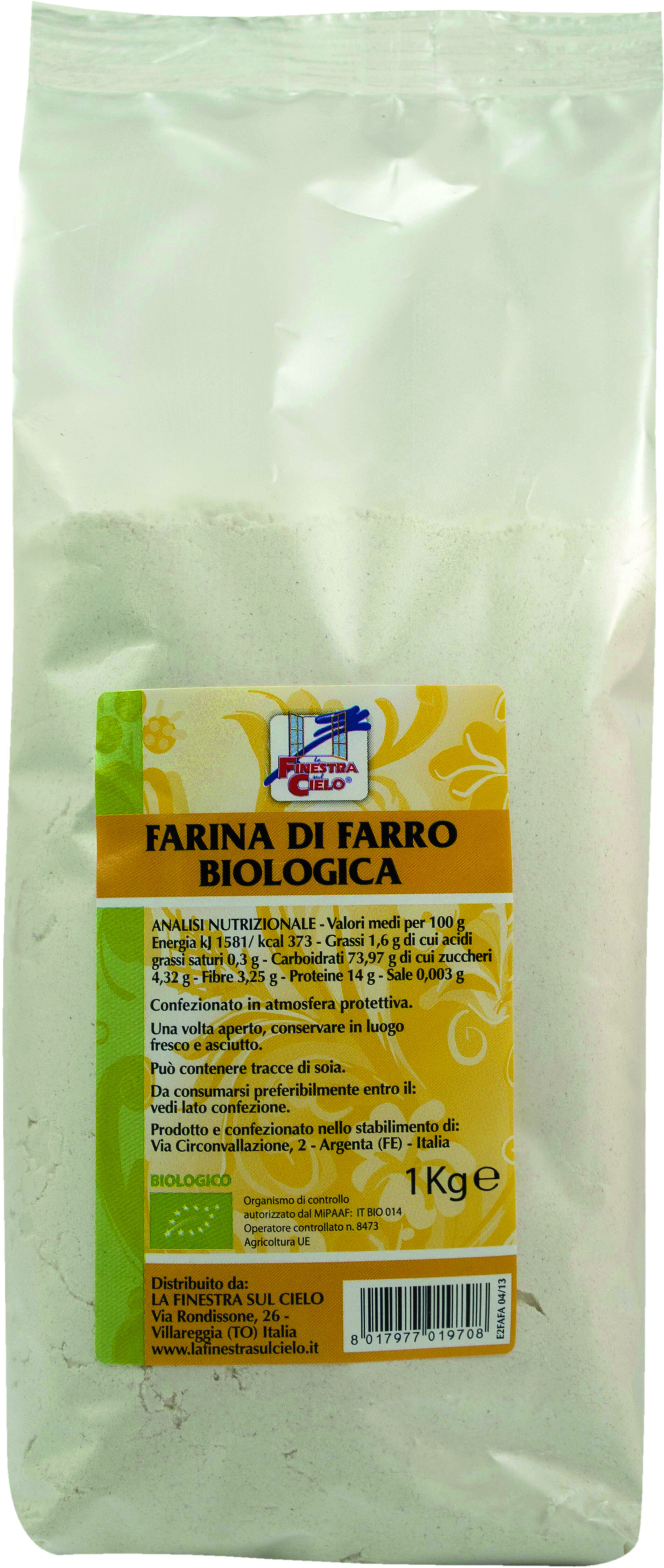 LA FINESTRA SUL CIELO Fsc farina di farro bio 1 kg