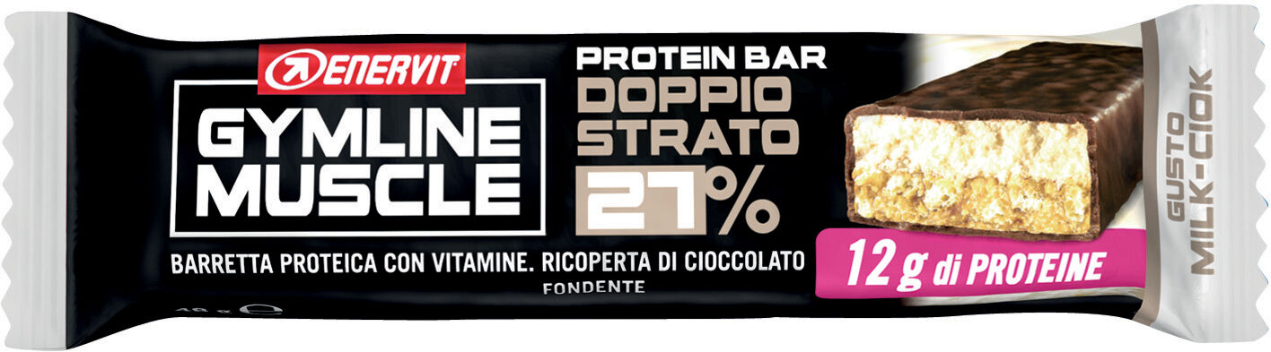 Enervit protein bar 27% doppio strato milk-ciock 1 pezzo