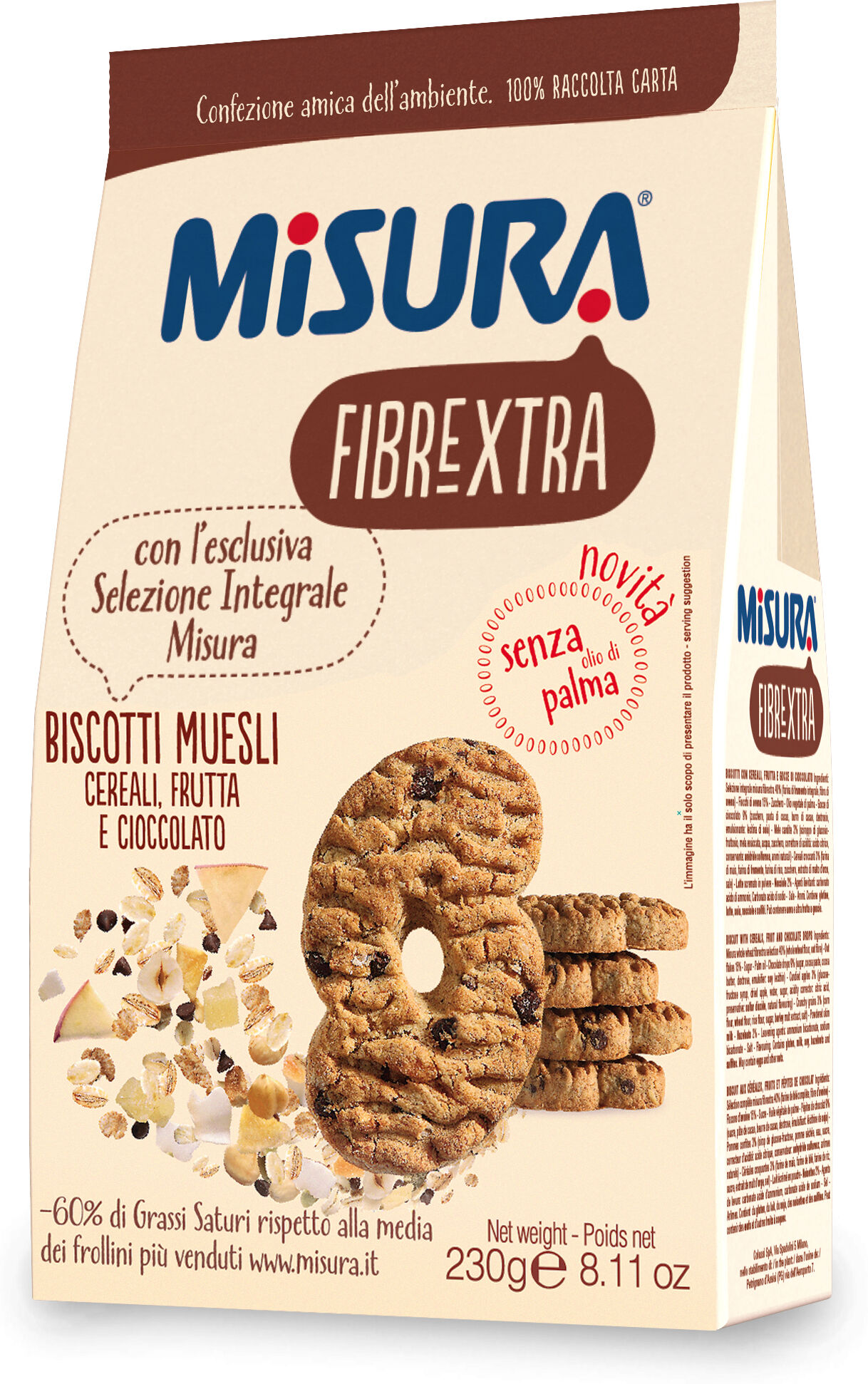 MISURA bisc.muesli 230g