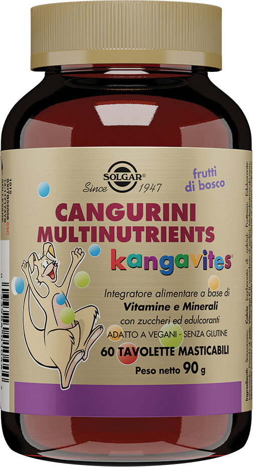 SOLGAR Cangurini multinutrients frutti bosco 60 tavolette masticabili