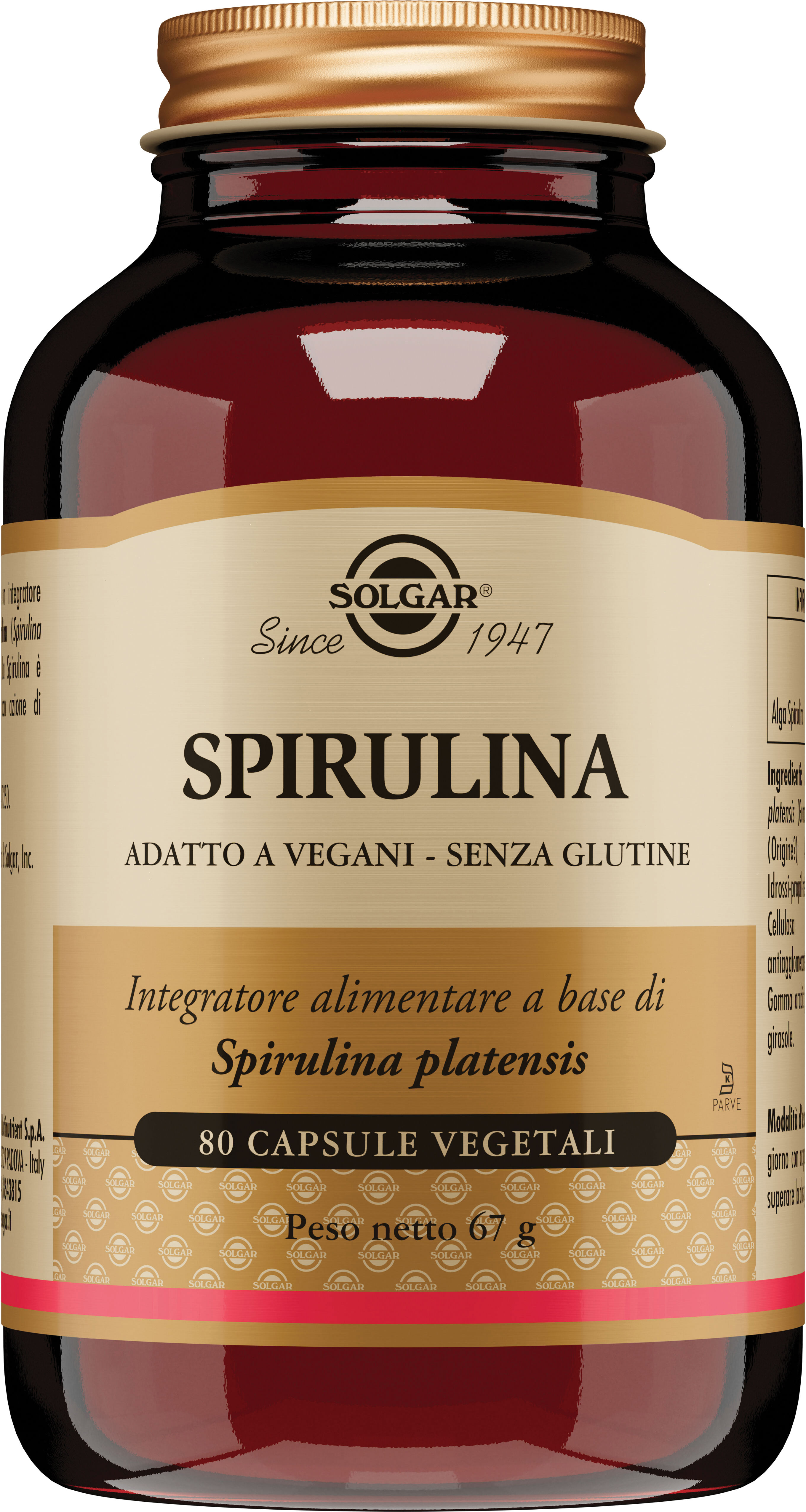 SOLGAR Spirulina 80 capsule veg