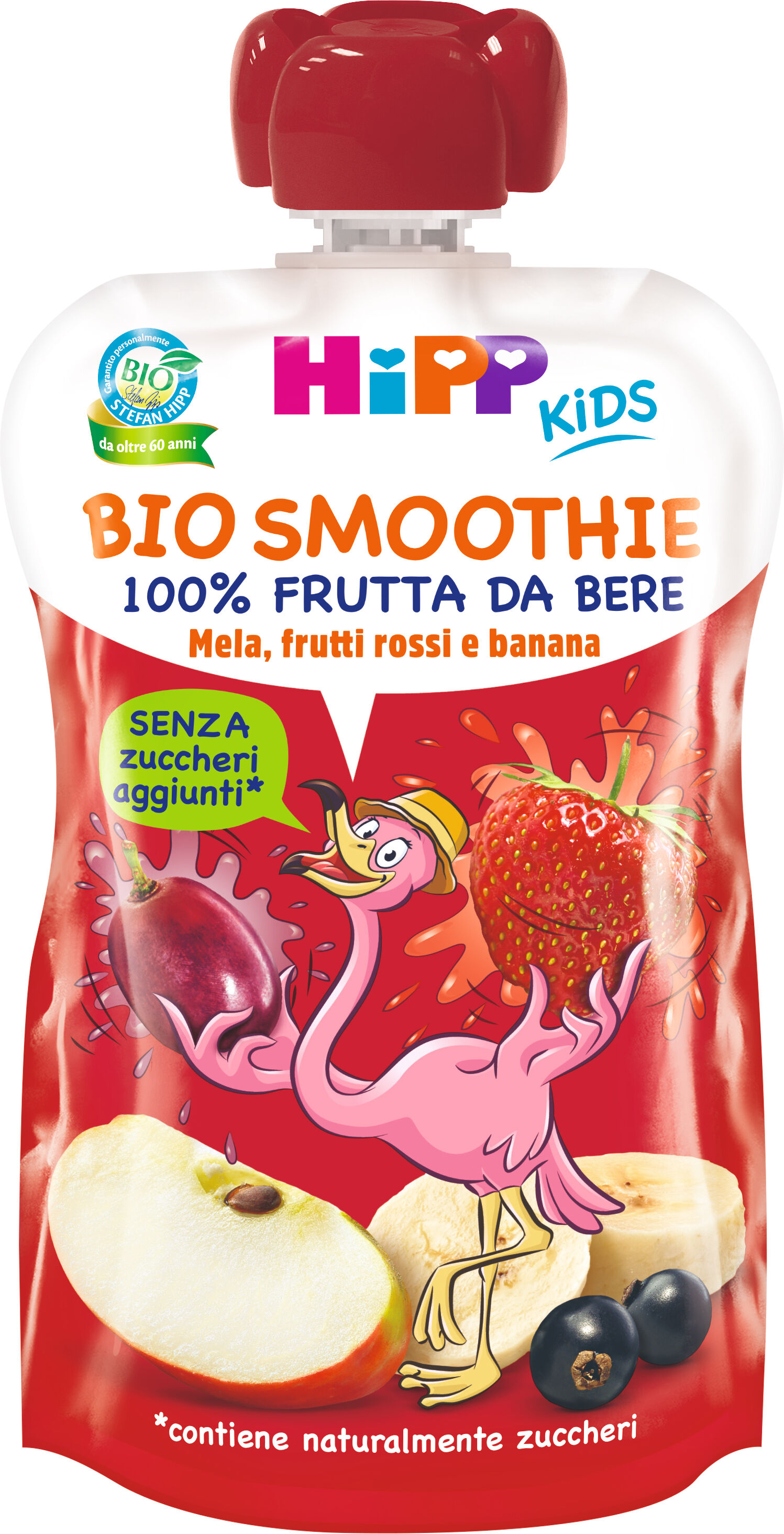 HIPP bio smoothies mela/ban/frutti rossi 120 ml