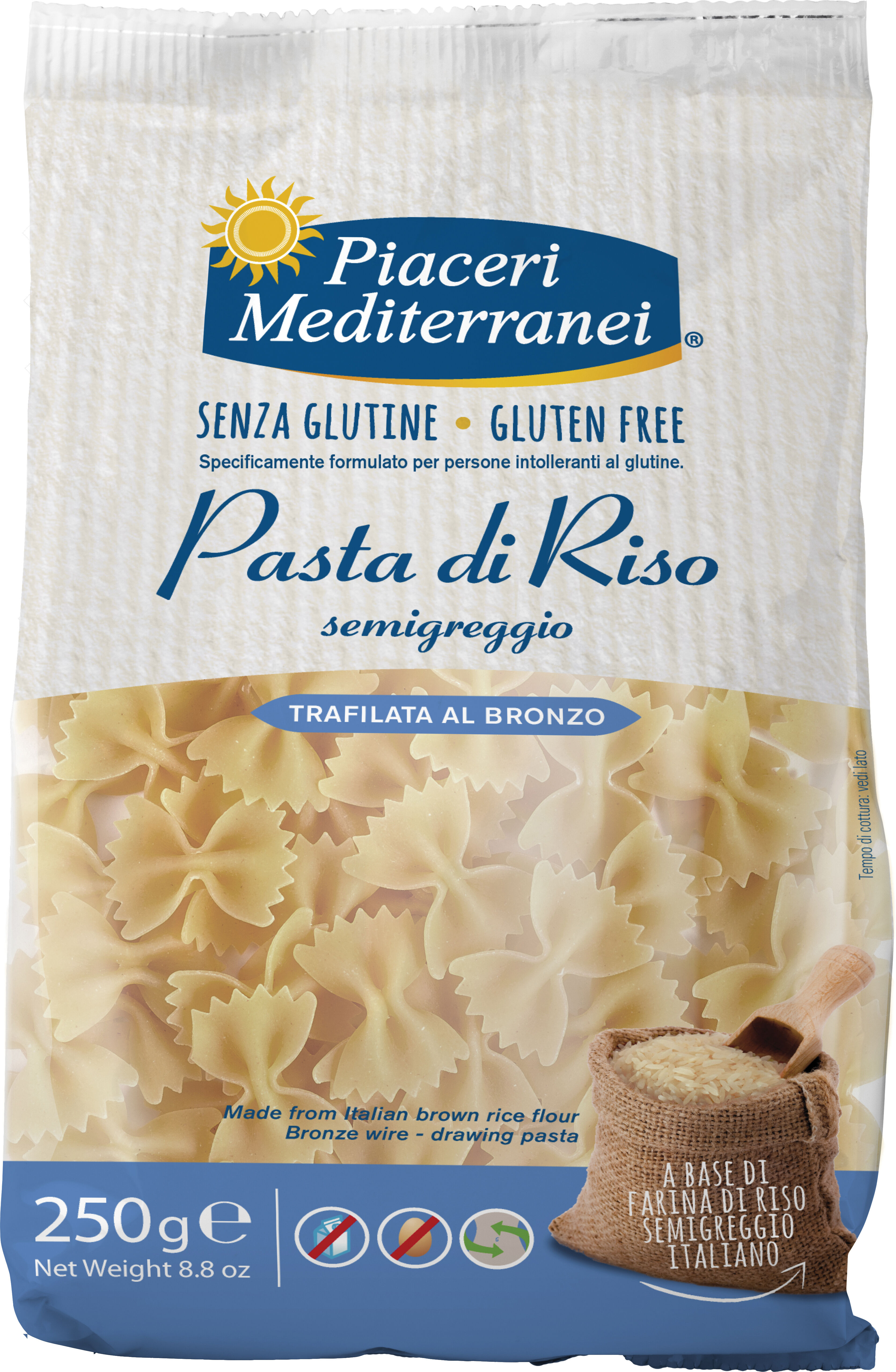 piaceri meditteranei Piaceri med.farfalle riso 250g