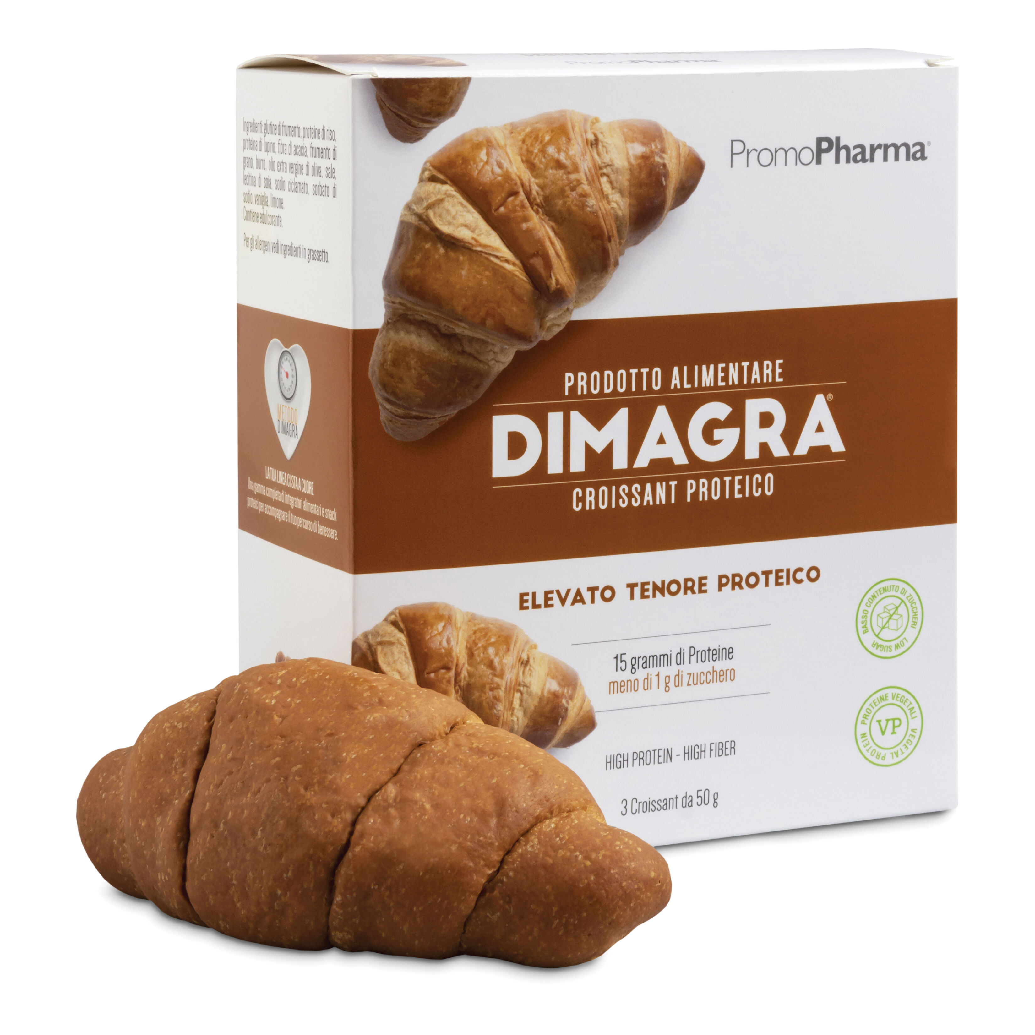PROMOPHARMA SpA Dimagra croissant proteico 3 pz da 50 g