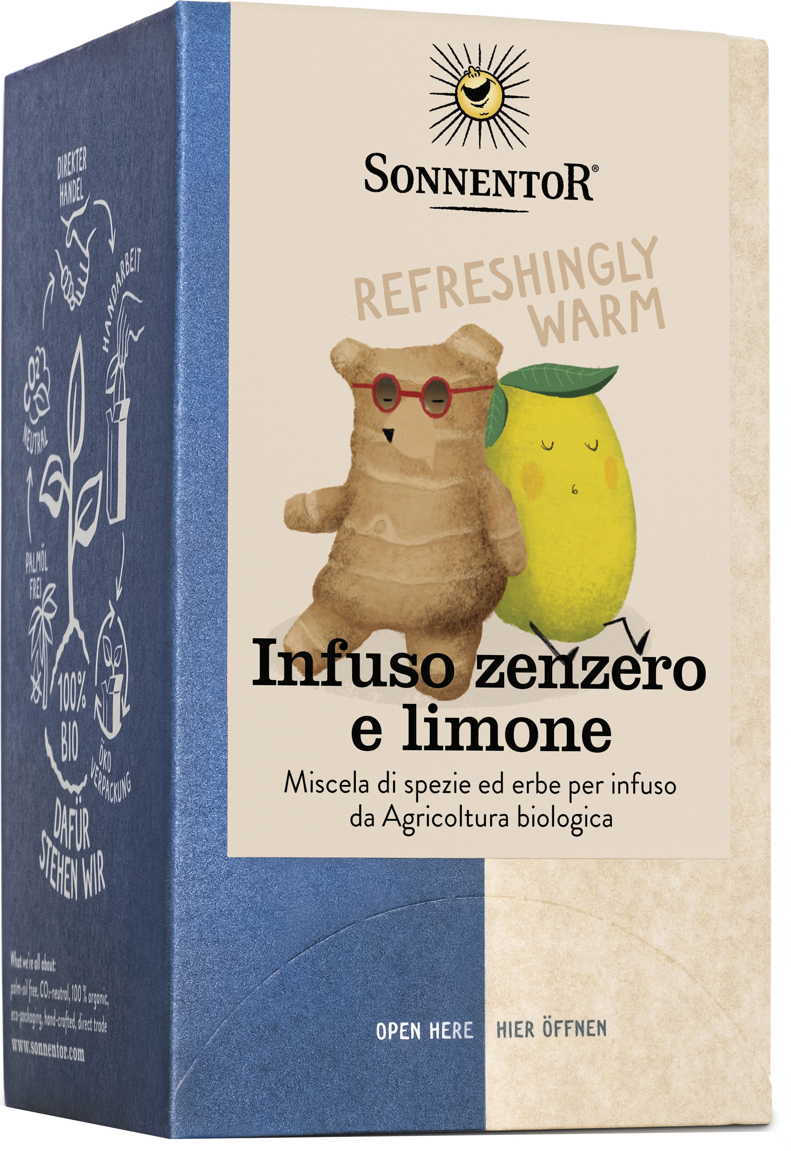 SONNENTOR infuso zenzero-limone 18 filtri