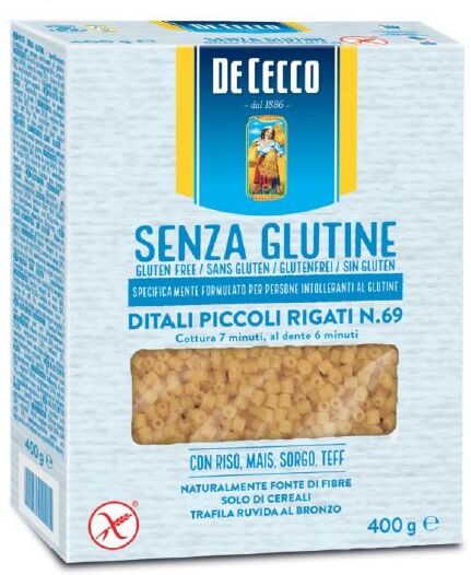 f.lli de cecco De cecco ditali piccoli rigati n.69 400 g