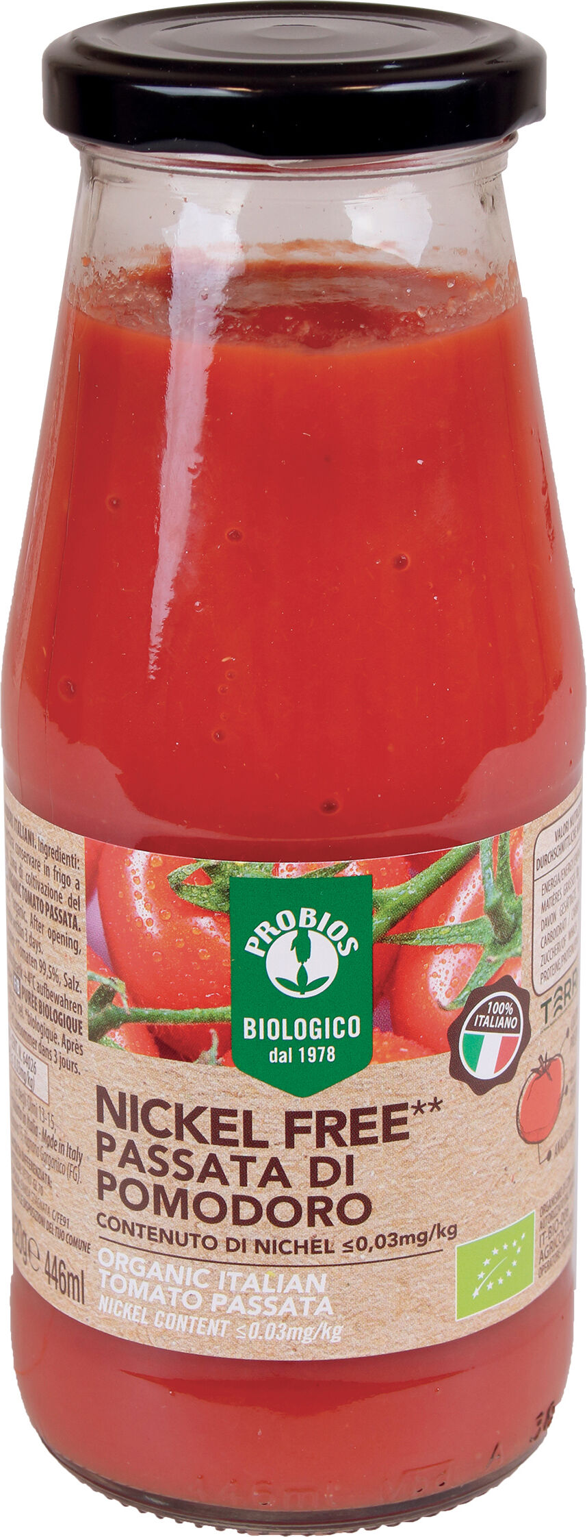 PROBIOS Passata pomodoro italiano nichel free 420 g