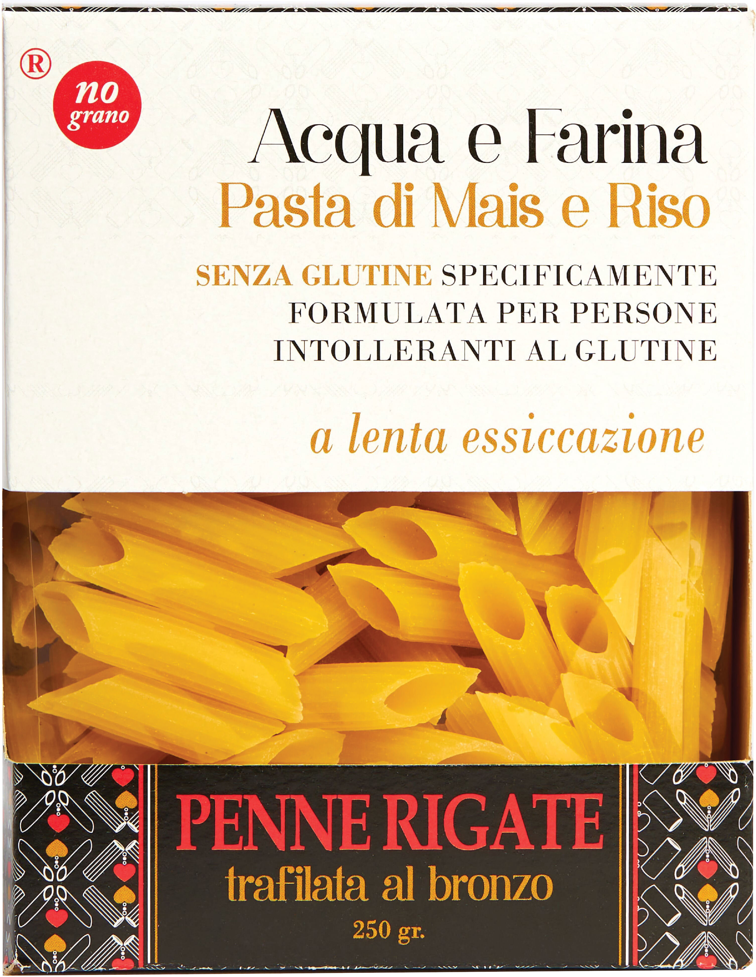 NOGRANO Srl Nutri te' penne rigate acqua e farina mais e riso 250 g