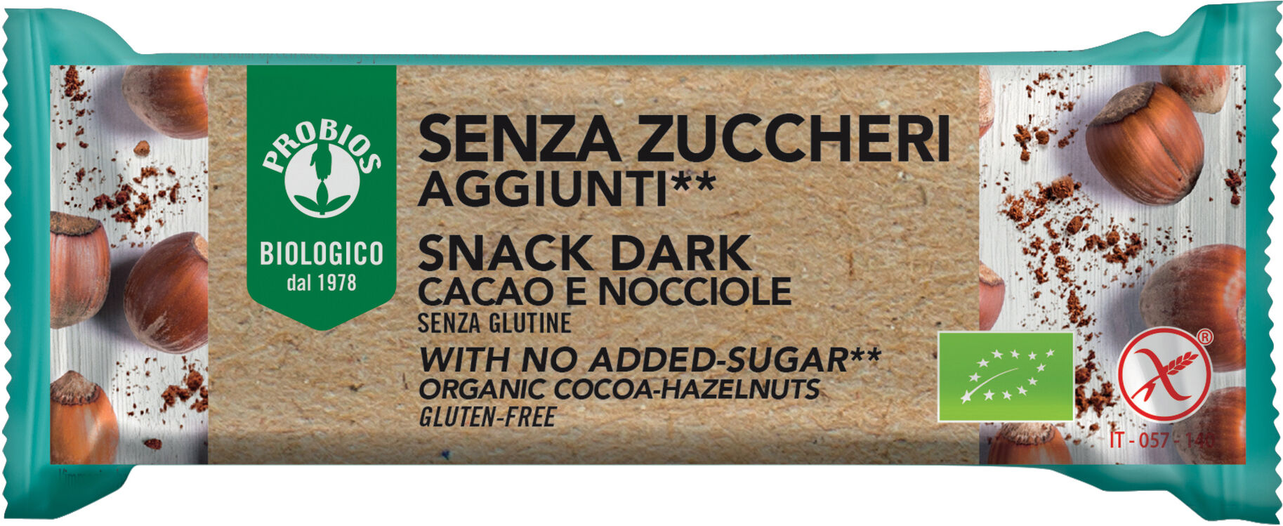 PROBIOS snack dark senza zuccheri aggiunti 25 g