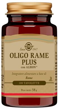 SOLGAR Oligo rame plus 100 compresse