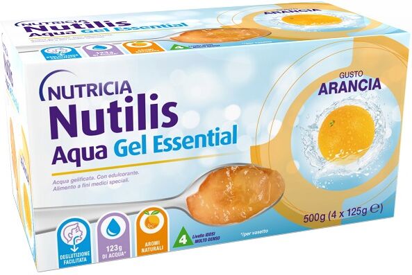 nutricia Nutilis aqua gel arancia 4 pezzi da 125 g