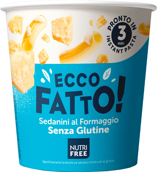 NUTRIFREE ecco fatto sedanini al formaggio 70 g