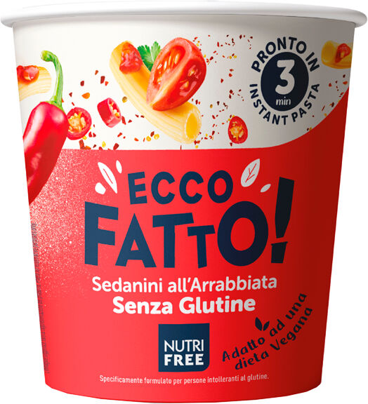 NUTRIFREE ecco fatto sedanini all'arrabbiata 70 g