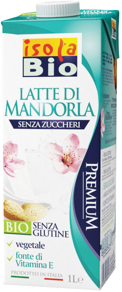 ISOLABIO latte di mandorla senza zuccheri 1 litro