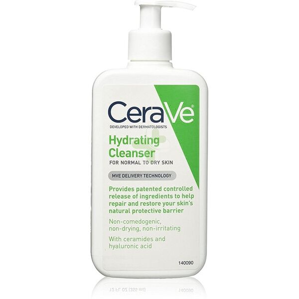 cerave detergente idratante viso pelle da normale a secca con acido ialuronico e ceramidi 263 ml