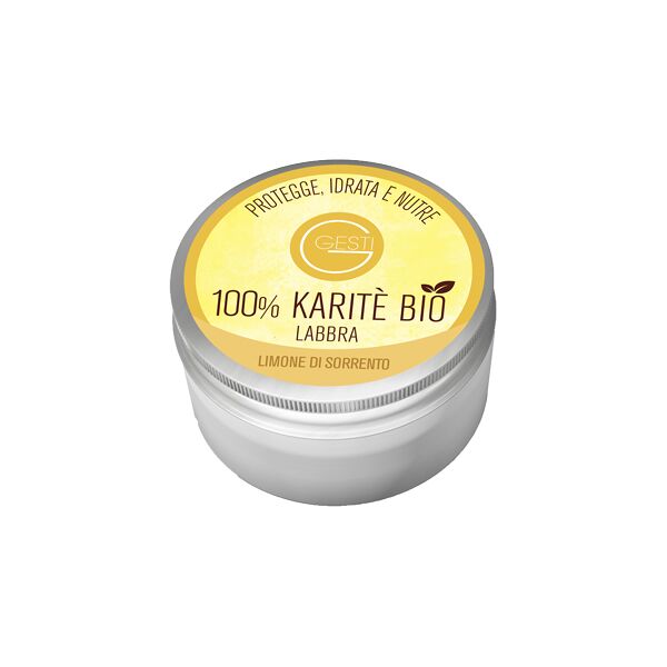 farmaceutica lodigiana srl gesti 100% karite' bio 10 ml limone di sorrento labbra