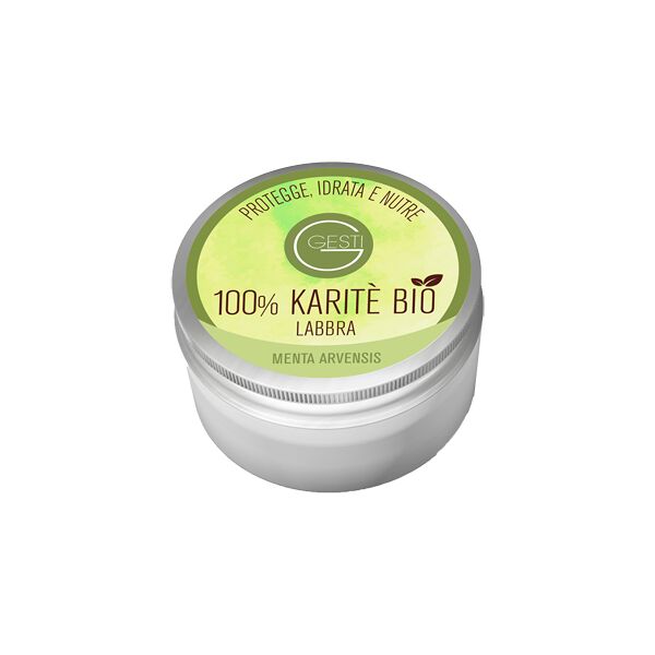 farmaceutica lodigiana srl gesti 100% karite' bio 10 ml menta arvensis labbra