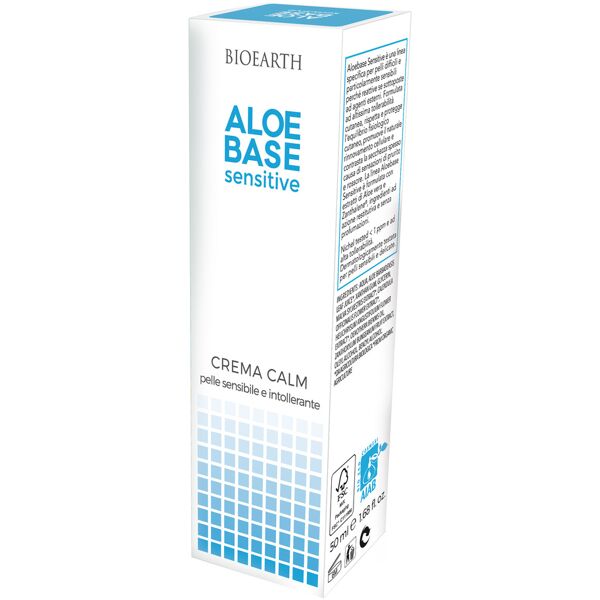 bioearth aloebase sensitive crema calmante 50 ml