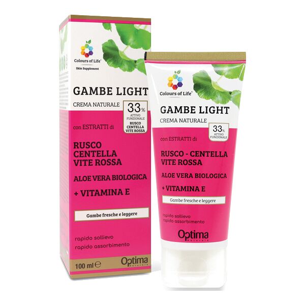 optima colours of life skin supplement gambe light crema 100 ml
