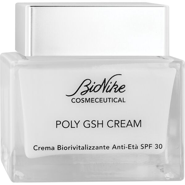 bionike cosmeceutical poly gsh cream crema biorivitalizzante anti-eta' spf30 50 ml