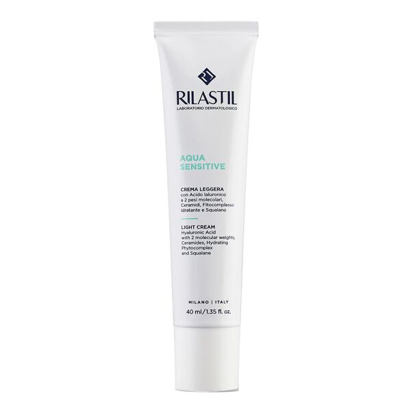 rilastil aqua sensitive crema leggera 40ml: idratazione delicata per pelli sensibili
