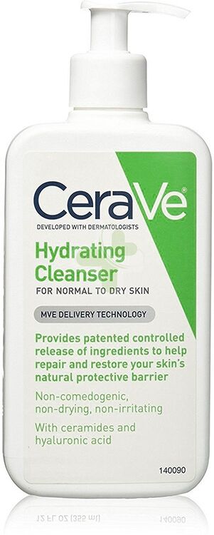 cerave detergente idratante viso pelle da normale a secca con acido ialuronico e ceramidi 263 ml