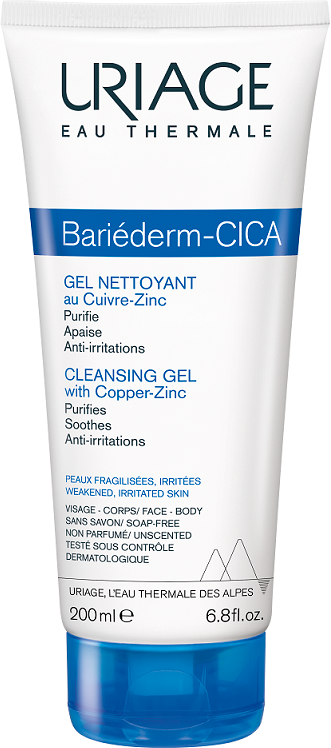 uriage bariederm cica gel nettoyant 200 ml