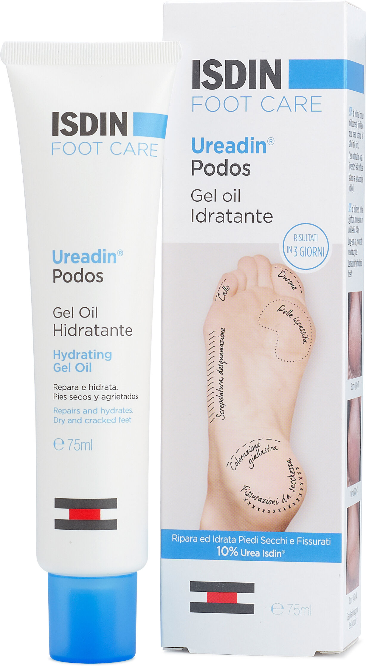 isdin ureadin ureadin podos gel oil 75ml