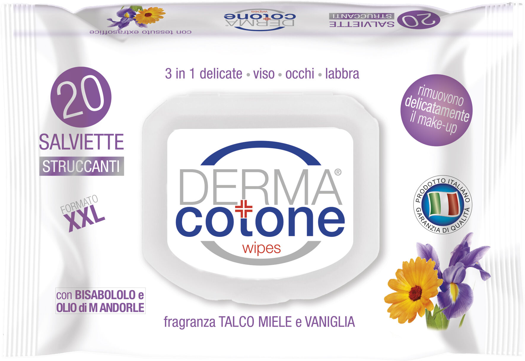 dermacotone salviettine struccanti pop up 20 pezzi